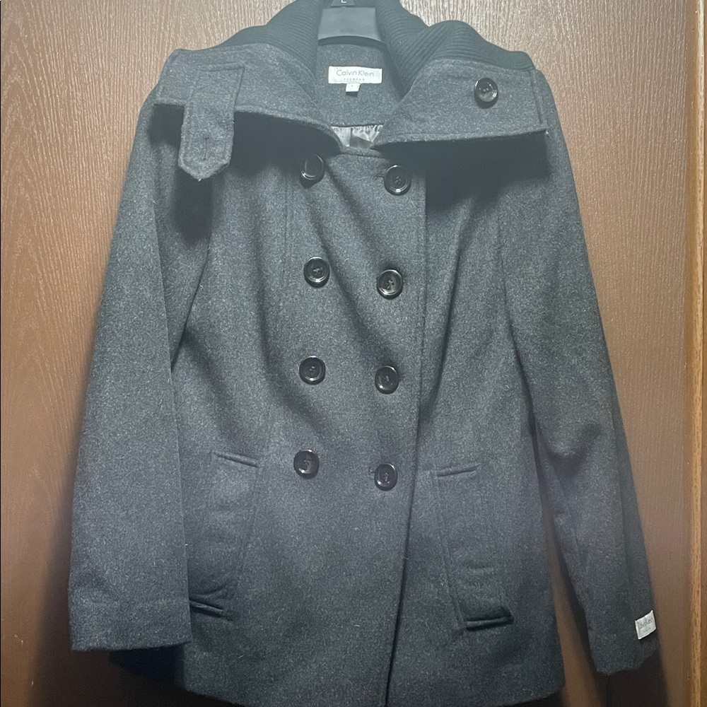 Calvin Klein Charcoal wool coat